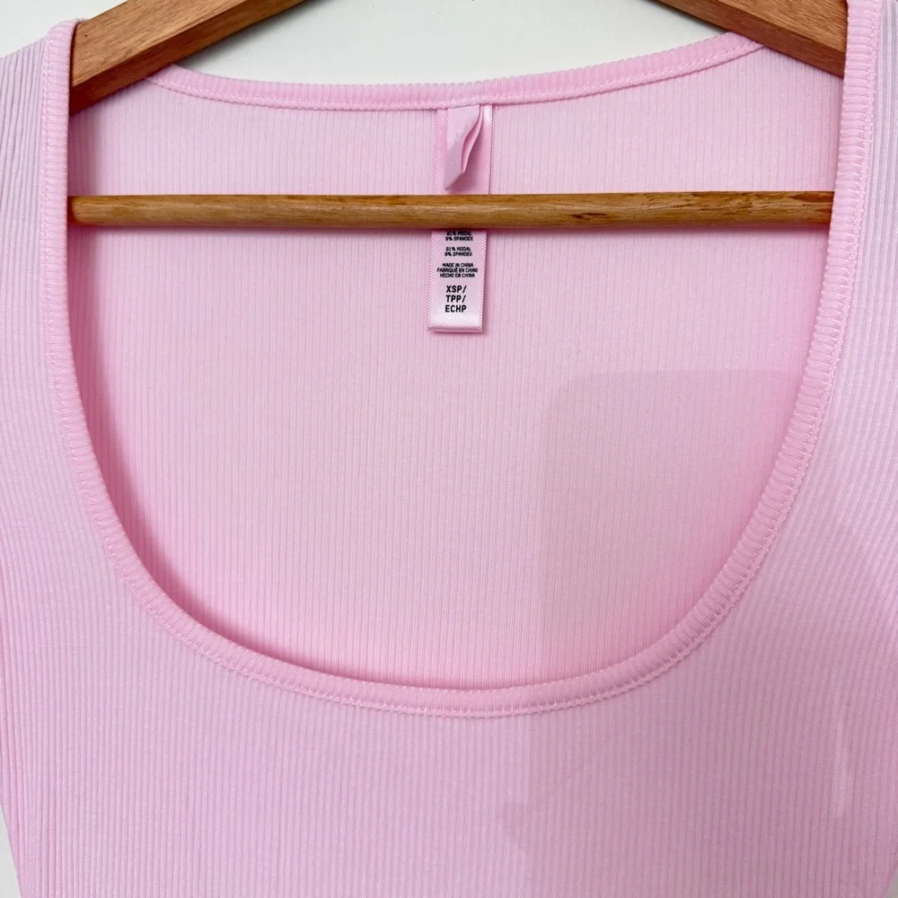 Skims Soft Lounge Long Sleeve Dress In Pink